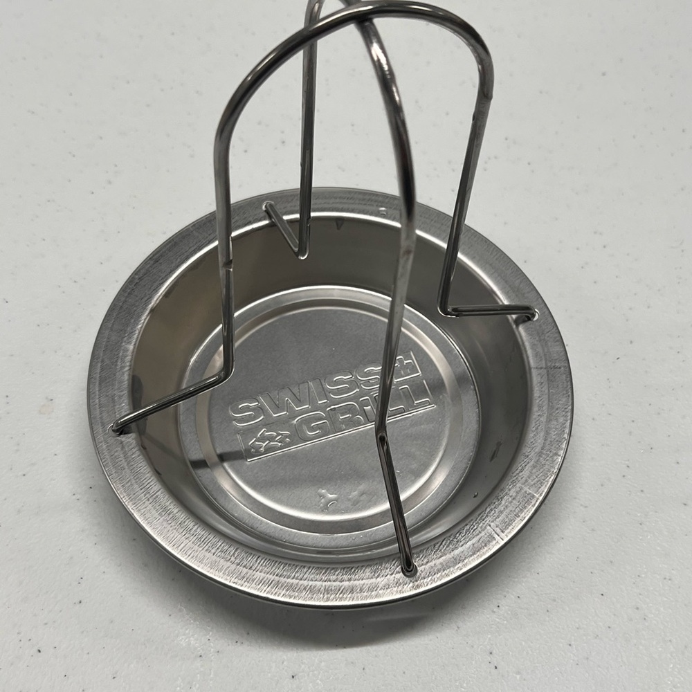 SWISS GRILL BARBECUE BEER CAN CHICKEN ROASTER STAND BBQ New - No Box